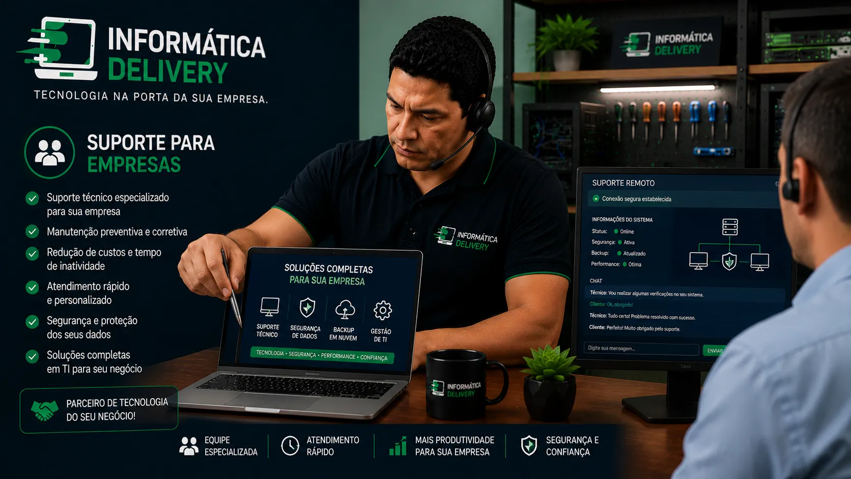 Suporte técnico para empresas
