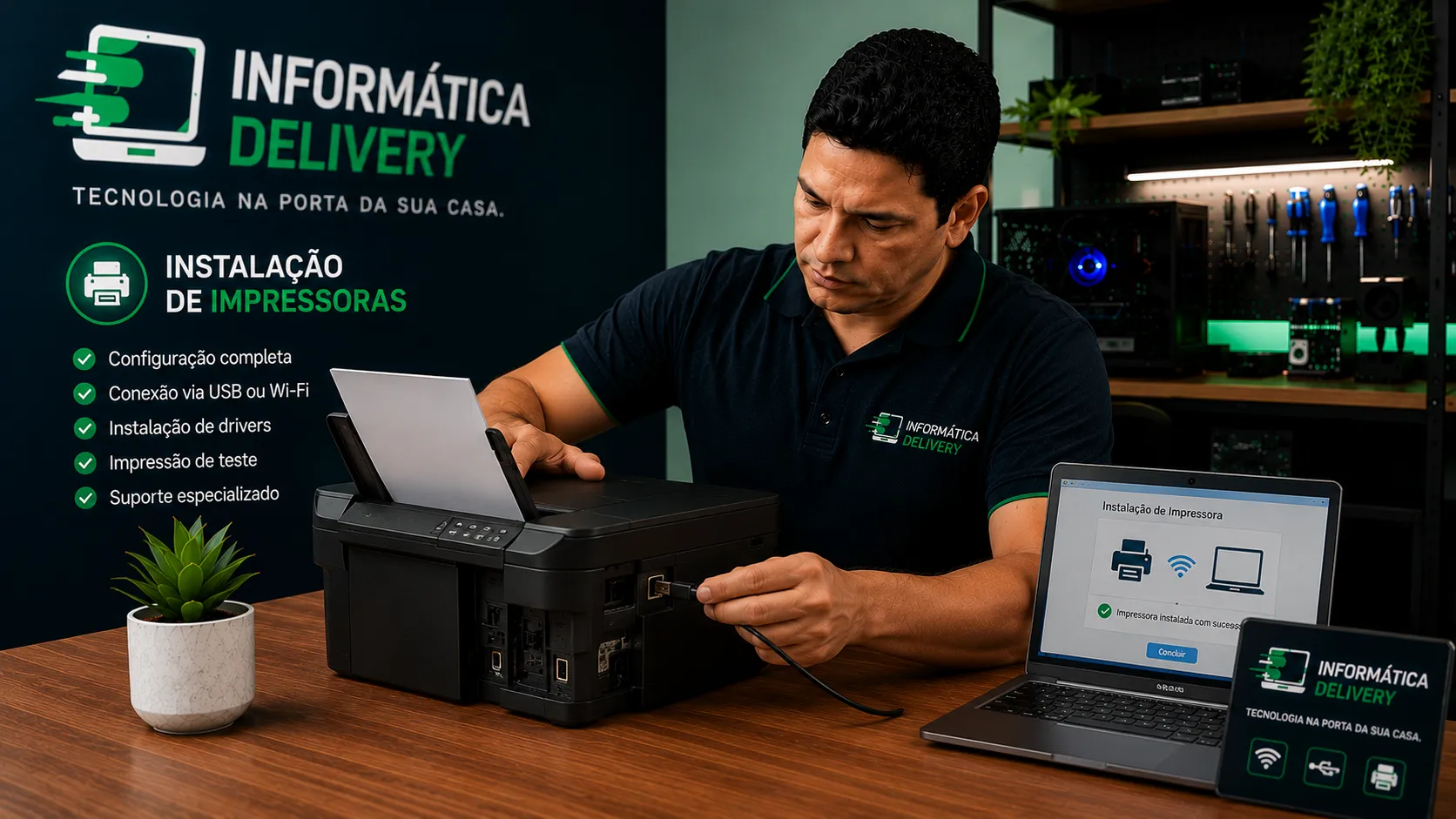 Instalação e configuração de impressoras