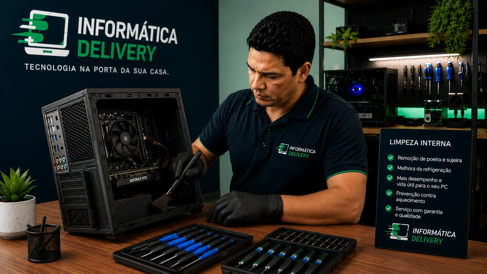 Limpeza física interna de computadores