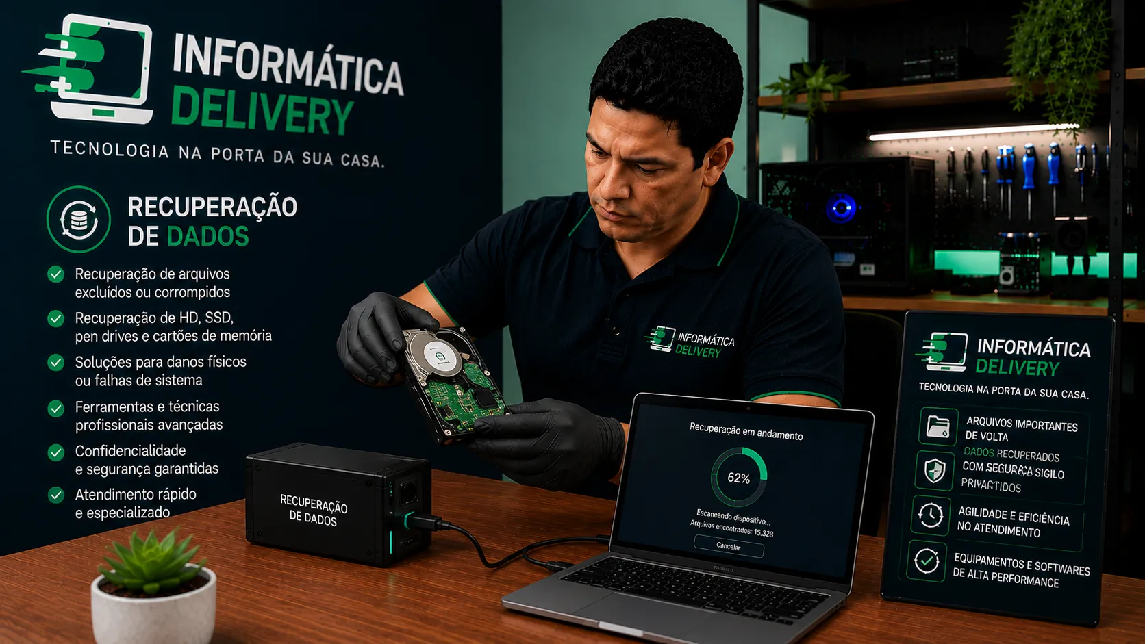 Recuperação de arquivos apagados